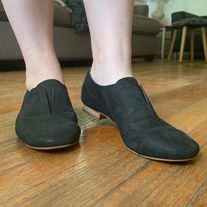 Black Slip-On Menswear Flats